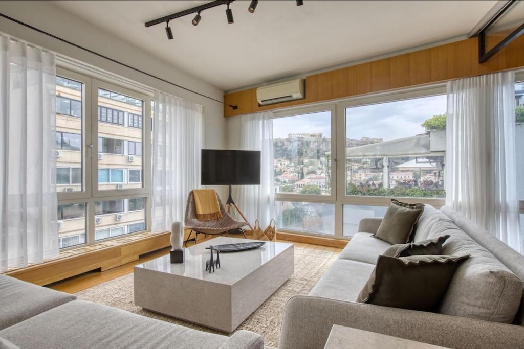 Sunny Luxury Loft,Stunning Acropolis View, Jacuzzi Apartment Athens Exterior photo