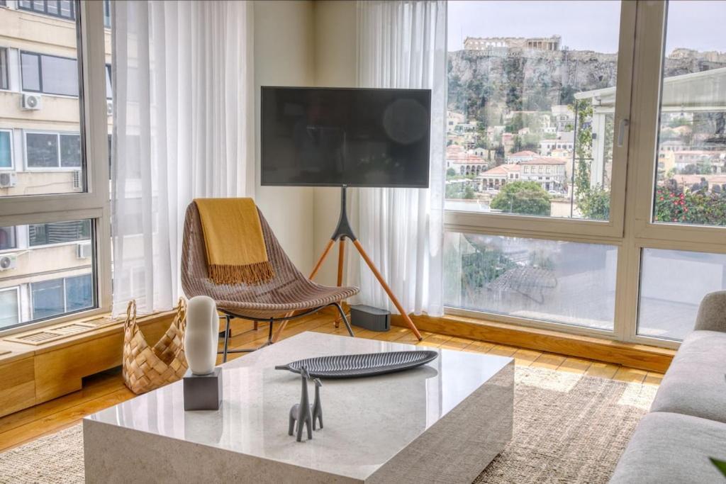 Sunny Luxury Loft,Stunning Acropolis View, Jacuzzi Apartment Athens Exterior photo