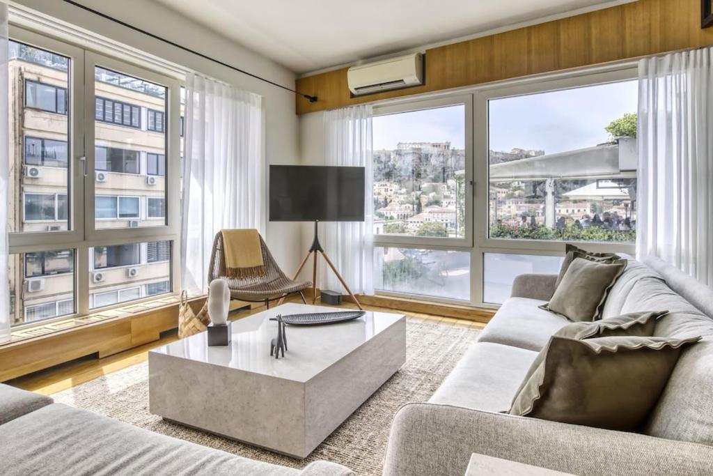 Sunny Luxury Loft,Stunning Acropolis View, Jacuzzi Apartment Athens Exterior photo